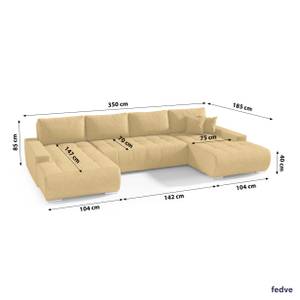 Ecksofa Dhaka U Braun