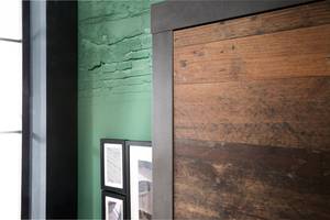 l' armoire Irwin Gris - En partie en bois massif - 65 x 192 x 34 cm