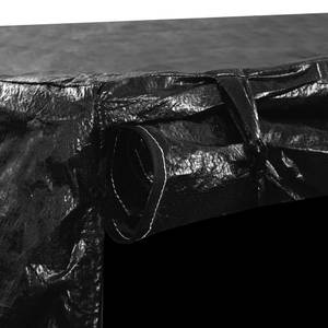 Hollywoodschaukel Abdeckung Schwarz - Metall - Polyrattan - 145 x 170 x 255 cm