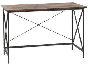 Bureau FUTON Noir - Marron - Bois manufacturé - 115 x 76 x 60 cm