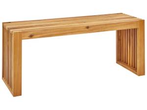 Gartenbank BELLANO Braun - Massivholz - 105 x 43 x 35 cm