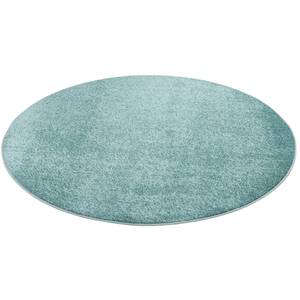 Hochflor Velours Teppich Luna Rund Hellgrün - 160 x 160 cm