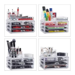 Make Up Organizer mit 4 Schubladen Durchscheinend