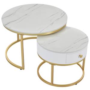 Table basse MARBDiana Ⅱ (lot de 2) Blanc