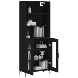 Highboard DE4939 Schwarz - Holzwerkstoff - 34 x 180 x 70 cm