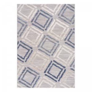 Tapis salon DOUCA 120x160 bleu Bleu - 120 x 160 cm