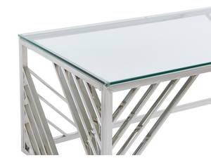Table basse SIMATO Argenté - Verre - 60 x 45 x 120 cm