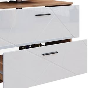 Badmöbel Set Irma 40544 Braun - Weiß - Holzwerkstoff - 80 x 58 x 41 cm