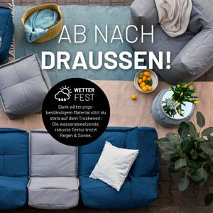 Sitzsack-Sofa Ecke Grau - 81 x 81 cm