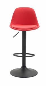 Tabouret de bar Kiel Rouge - Noir