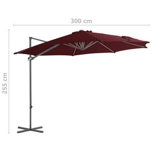 Parasol en porte-à-faux Rouge