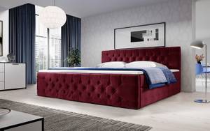 Boxspringbett Velutto Rot - Breite: 200 cm - H3