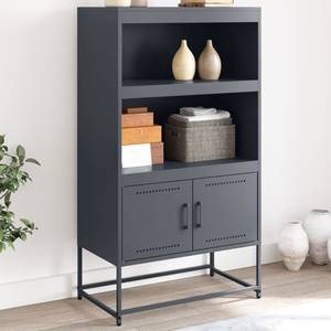 Highboard DE3046 Grau - Metall - 39 x 124 x 69 cm