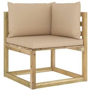 Canapé d'angle 3016481-7 (lot de 2) Beige - Bois manufacturé - Bois/Imitation - 64 x 70 x 64 cm