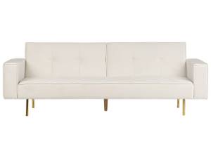 3-Sitzer Sofa VISNES Cremeweiß - Gold - Weiß