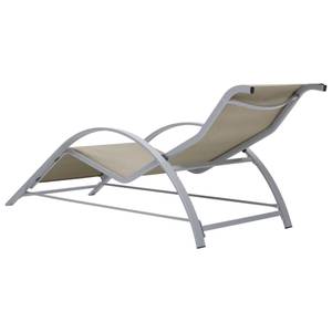 Chaise longue 3006524 Blanc - Métal - 60 x 66 x 167 cm