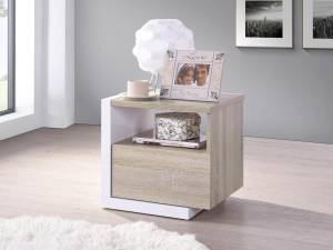 Table de chevet NAPOLI Lot de 2 Beige