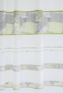 Vorhang grau-grünStreifen Wohnzimmer Grün - Textil - 140 x 245 x 1 cm
