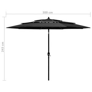 Parasol Anthracite - 300 x 243 x 300 cm