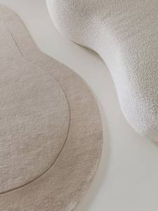 Tapis de laine Shape Blanc crème