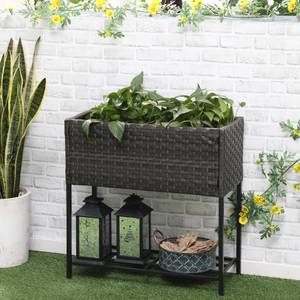 Hochbeet 867-038 Polyrattan - 30 x 70 x 70 cm