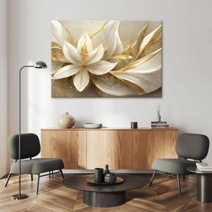 KUNSTDRUCK Golden Petal Symphony 2 120 x 80 cm