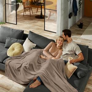 Fleece Wohndecke 5er-Pack 204847 Taupe - 150 x 200 cm