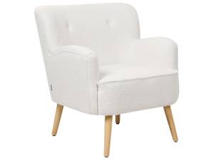 Fauteuil TUMBA Chêne clair - Blanc