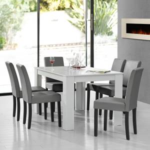 Set Table 6 Chaises Forssa Gris