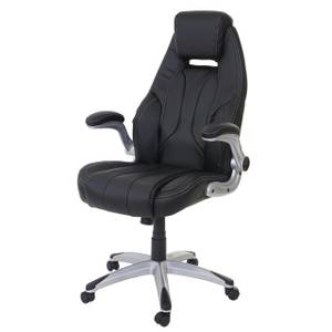 Chaise de bureau A65 Noir - Cuir synthétique - 68 x 128 x 80 cm