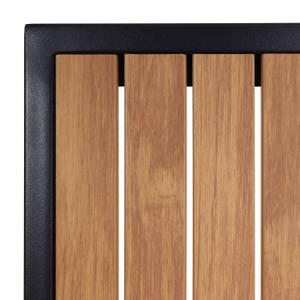 Gartenstuhl J95 (2er-Set) Schwarz - Teak Dekor