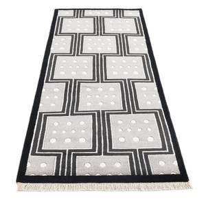 Läufer Teppich Darya CMXX Schwarz - Textil - 79 x 1 x 211 cm