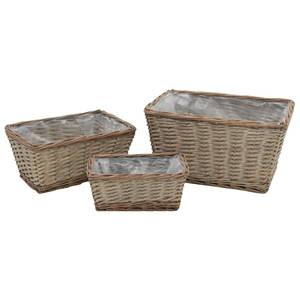 Hochbeet (3-teilig) 246834 Braun - Naturfaser - Holzart/Dekor - 32 x 23 x 45 cm