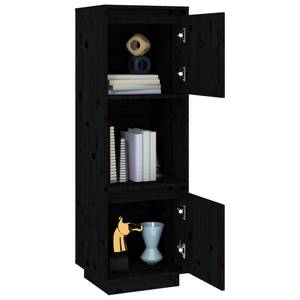 Highboard DE4436 Schwarz - Massivholz - 35 x 117 x 38 cm