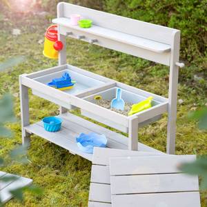 Outdoor Kinderküche Fun Deluxe Tanne, lasiert / Kunststoff - Grau