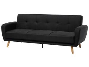 3-Sitzer Sofa FLORLI Schwarz - Eiche Hell