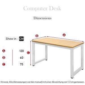 Schreibtisch Themis Ⅰ Holz - Weiß