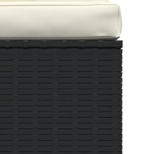 Garten-Mittelsofa 3017300 Schwarz - Creme