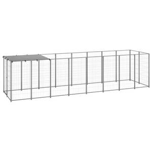 Hundekäfig 3008424 Silber - Tiefe: 440 cm