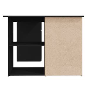 Schreibtisch Schwarz - Holzwerkstoff - Massivholz - 145 x 76 x 145 cm