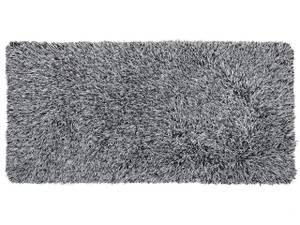 Tapis à poil long CIDE Noir - Blanc - 150 x 80 x 80 cm