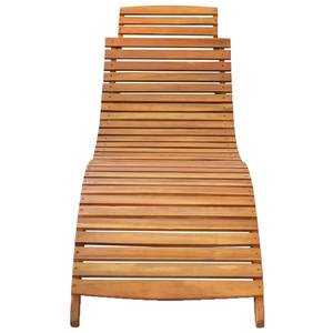 Sonnenliege (2er Set) 3028531 Braun - Massivholz - Holzart/Dekor - 55 x 64 x 184 cm