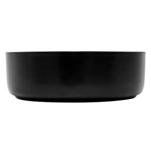 Lavabo ronde avec trop-plein Noir Noir - Céramique - 36 x 12 x 36 cm