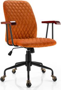 Bürostuhl Schreibtischstuhl Orange - Metall - 61 x 98 x 63 cm