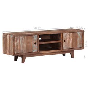 TV-Schrank 244960 Braun - Massivholz - Holzart/Dekor - 118 x 40 x 30 cm