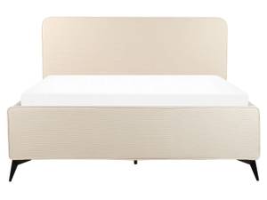 Doppelbett VALOGNES Beige - Schwarz - Creme - 172 x 109 cm