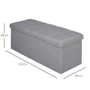 Sitzbank 838-026 Grau - Kunststoff - 38 x 38 x 110 cm