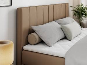 Boxspringbett ALLY Breite: 160 cm - H3 - Kunstleder