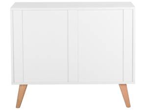 Commode SALEM Marron - Blanc - Bois manufacturé - 100 x 83 x 40 cm