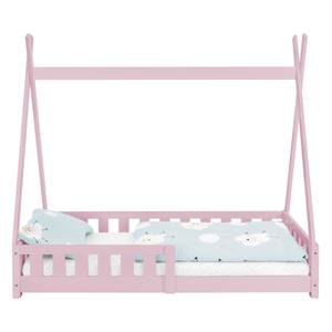 Lit d'enfant Tipi 80x160cm rose Rose foncé - Rosé